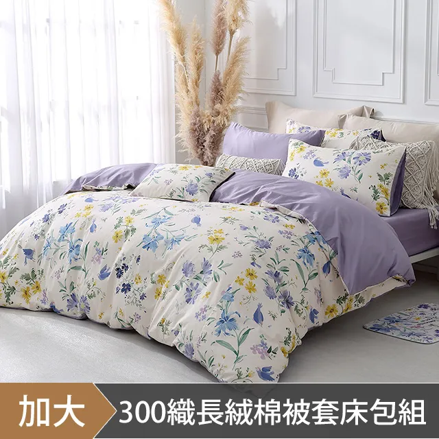 【HOYACASA 花漾年華】 抗菌精紡棉兩用被床包組(雙人/加大/特大) 歷史價格詳細信息