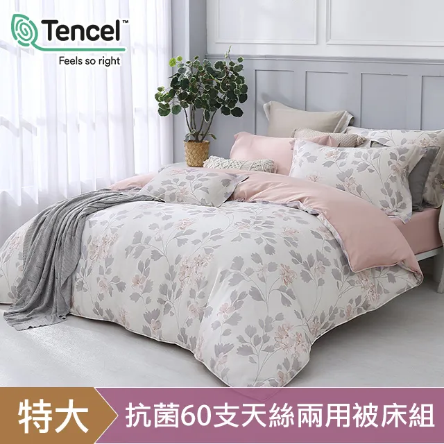 HOYACASA藤夢 特大四件式抗菌60支天絲兩用被床包組 歷史價格詳細信息