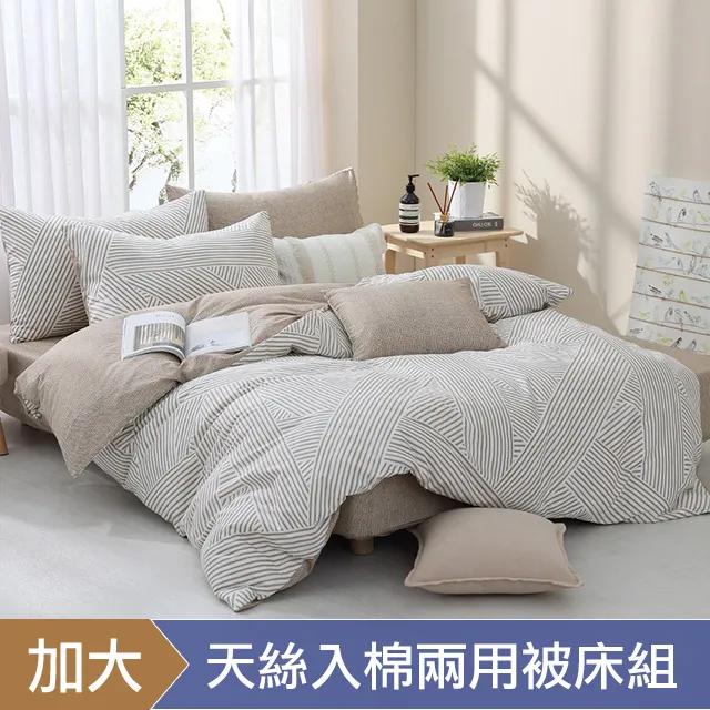 HOYACASA 極光岩層 特大四件式60支天絲兩用被套床包組 歷史價格詳細信息