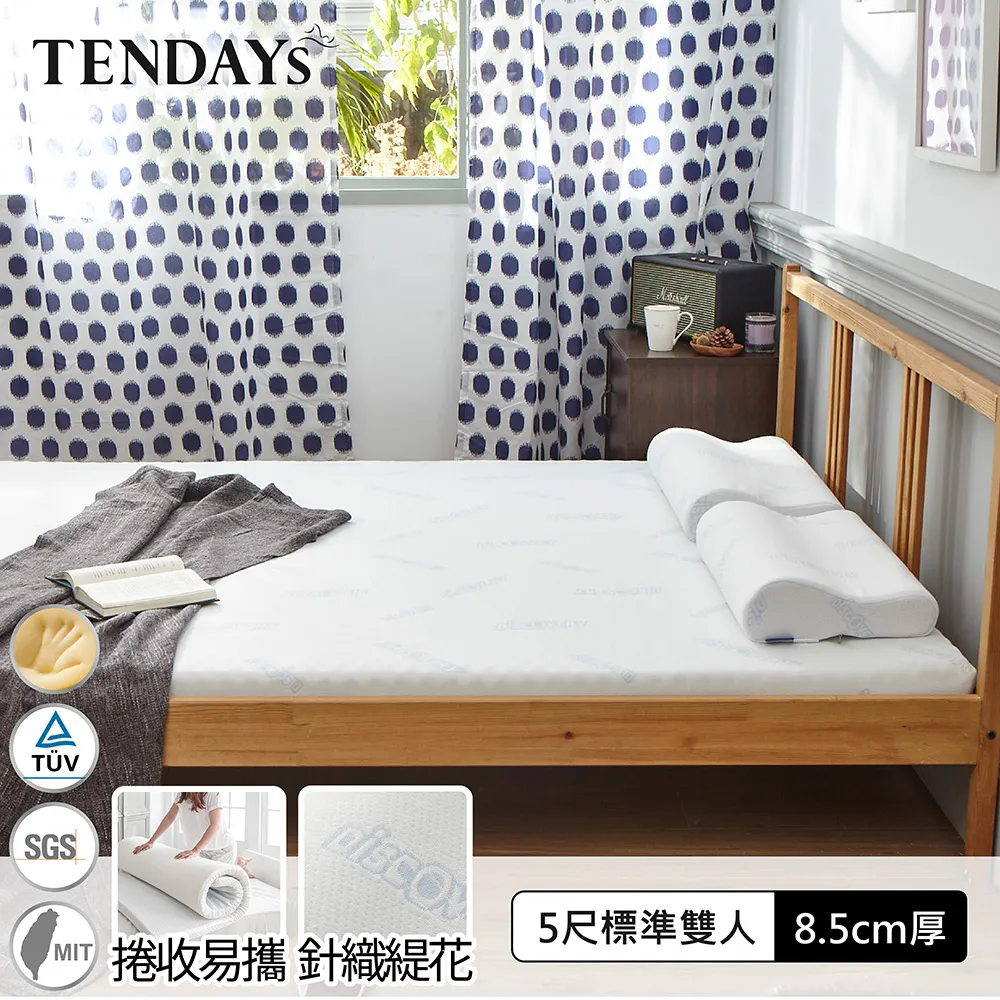 【TENDAYS】DS柔眠記憶床(晨曦白)5尺標準雙人8.5cm厚 歷史價格詳細信息