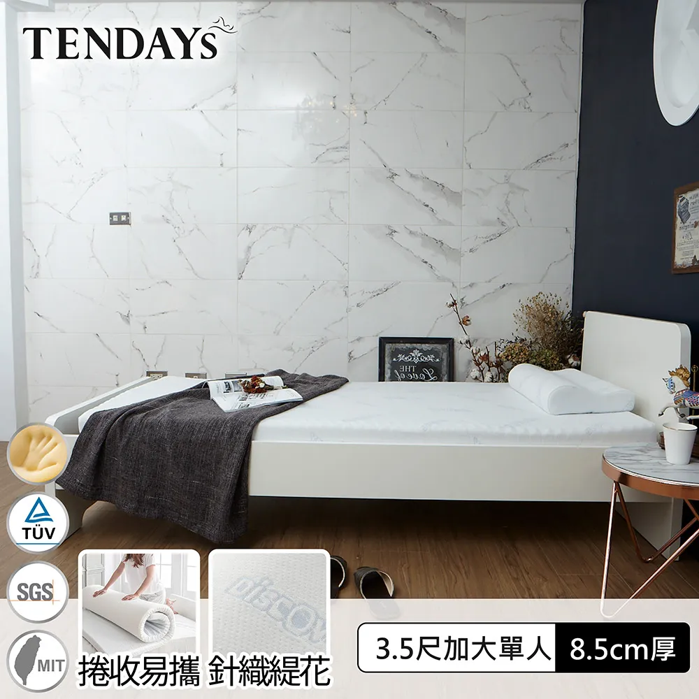 【TENDAYS】DS柔眠記憶床(晨曦白)3尺標準單人5.5cm厚 歷史價格詳細信息