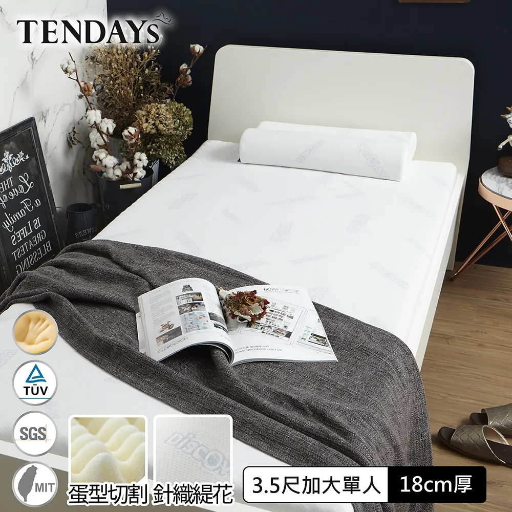 【TENDAYS】DS柔眠記憶床(晨曦白)3尺標準單人5.5cm厚 歷史價格詳細信息