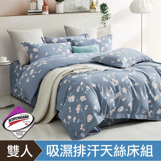 DON 雙人四件式吸濕排汗天絲床包兩用被組-多款任選 歷史價格詳細信息