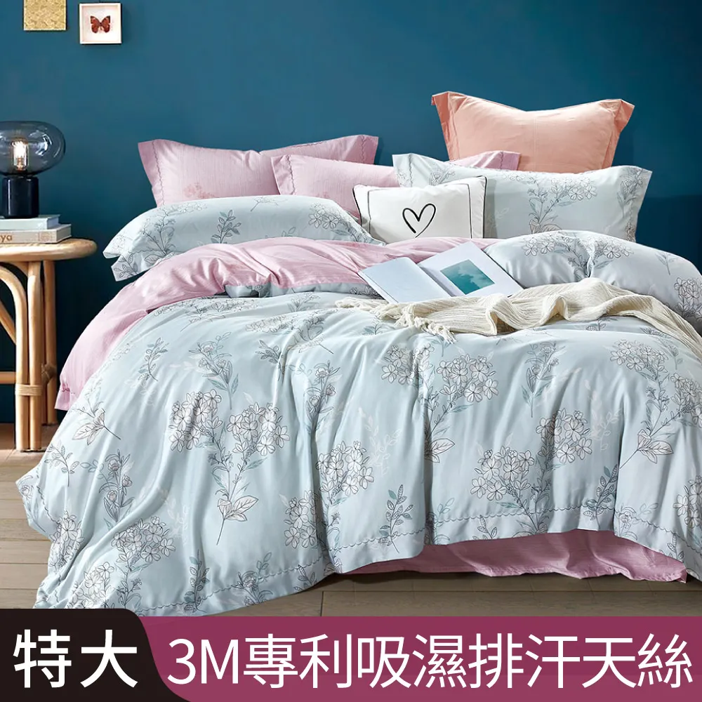 【Betrise花間舞】加大-3M專利天絲吸濕排汗四件式兩用被床包組-採用3M專利吸濕排汗藥劑 歷史價格詳細信息
