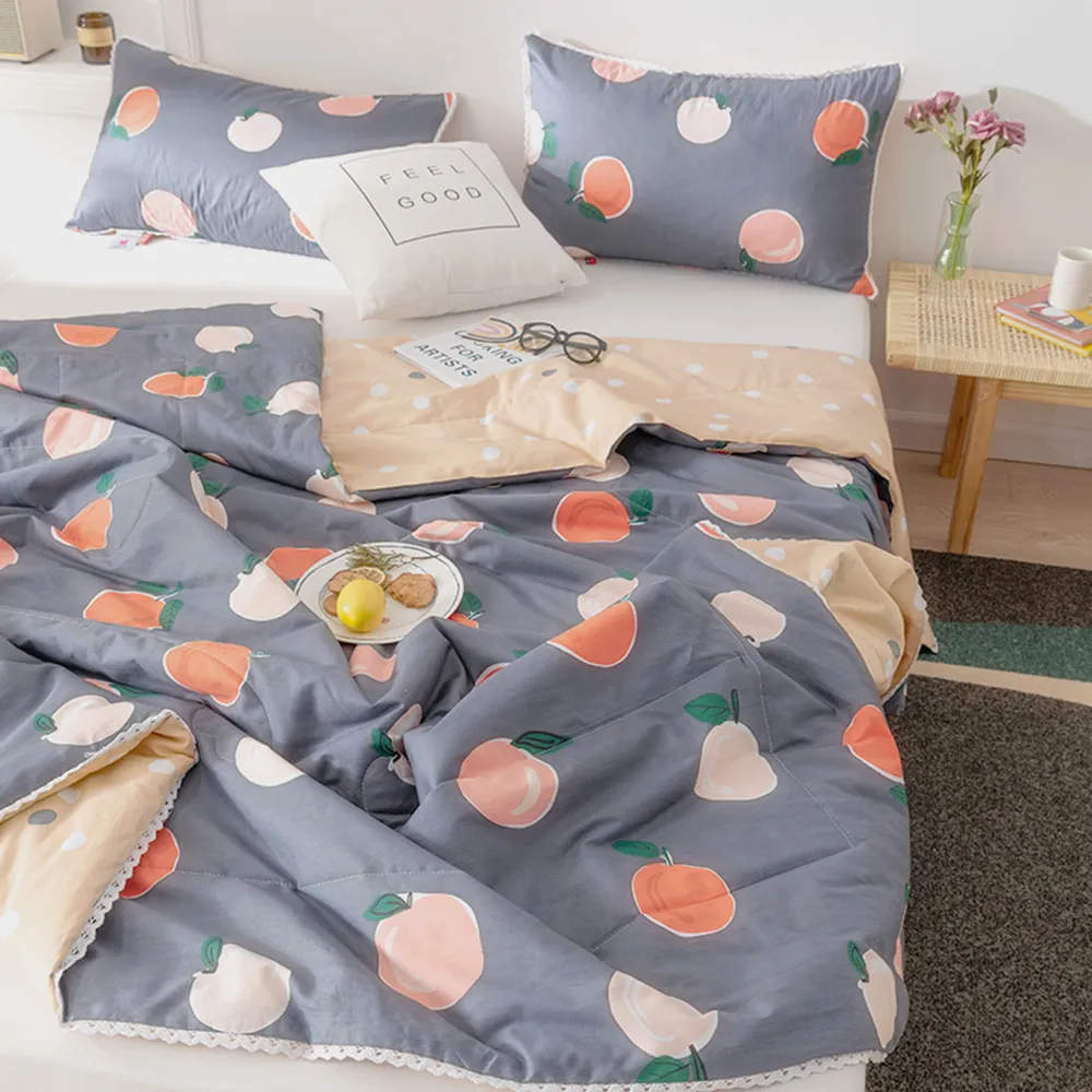 BELLE VIE 100%精梳全棉 法式布蕾絲滾邊涼被-晚安心語 (150x200cm) 夏被/冷氣毯/四季毯 歷史價格詳細信息