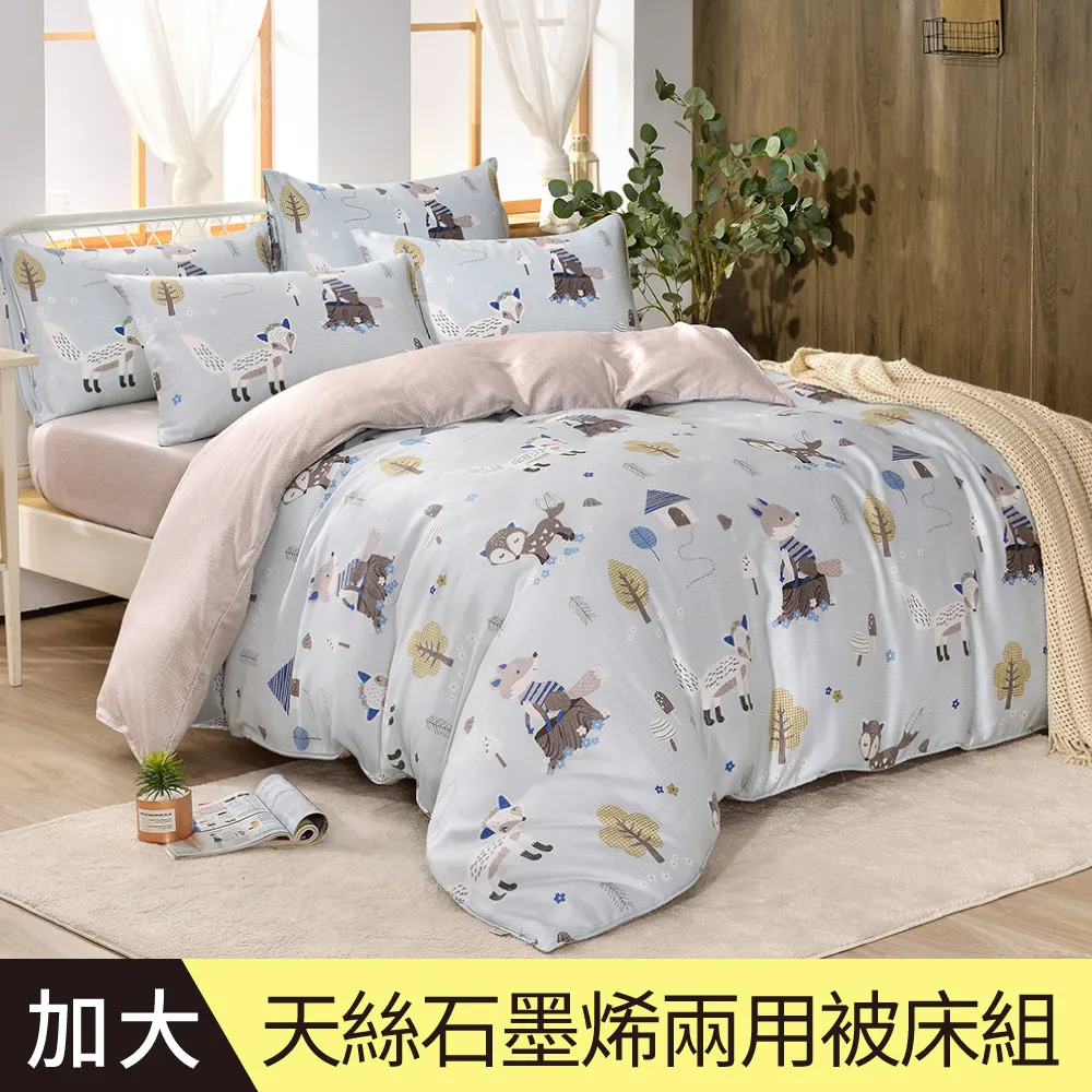 【Betrise貪玩小狐狸】加大 C量能系列 100%奧地利天絲™光淬石墨烯四件式兩用被床包組 歷史價格詳細信息