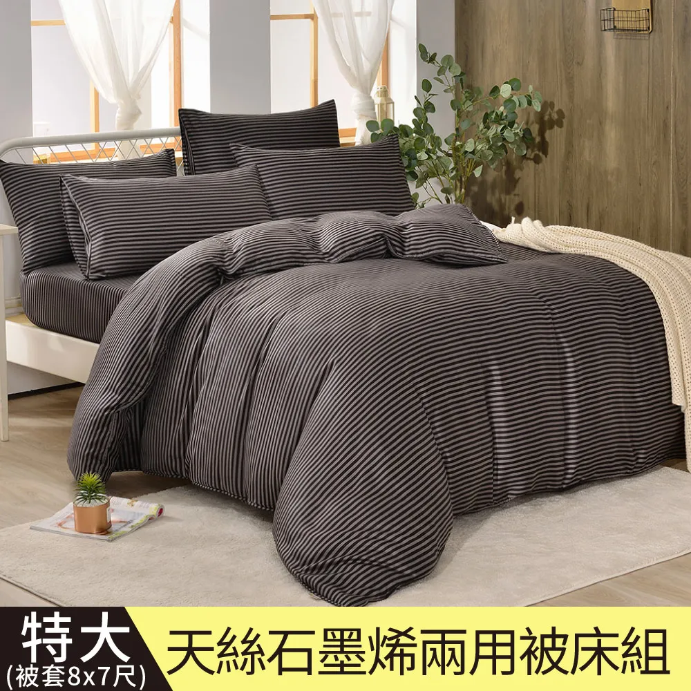 【Betrise拾光】特大 C量能系列 100%奧地利天絲™光淬石墨烯四件式兩用被床包組 歷史價格詳細信息