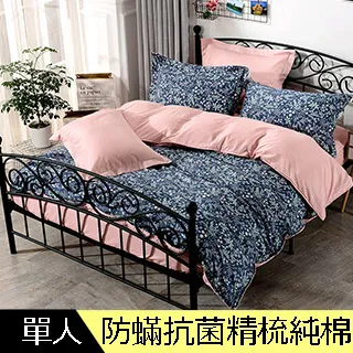 【Betrise】葉魅-單人-環保印染德國防螨抗菌100%精梳棉三件式兩用被床包組 歷史價格詳細信息