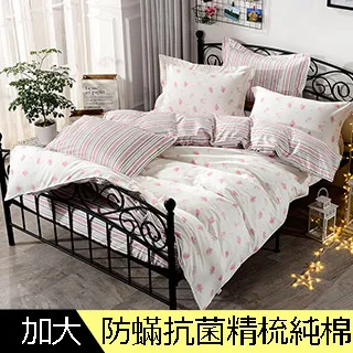 【Betrise草莓花園】100%精梳棉 銀離子防蹣抗菌/舖棉兩用被/床包組 床高35cm 吊牌品質認證 可超取 歷史價格詳細信息