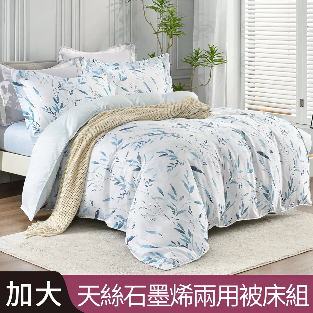 【Betrise幽蘭紫/灰】加大 摩登撞色系列 頂級300織紗100%純天絲四件式薄被套床包組 歷史價格詳細信息