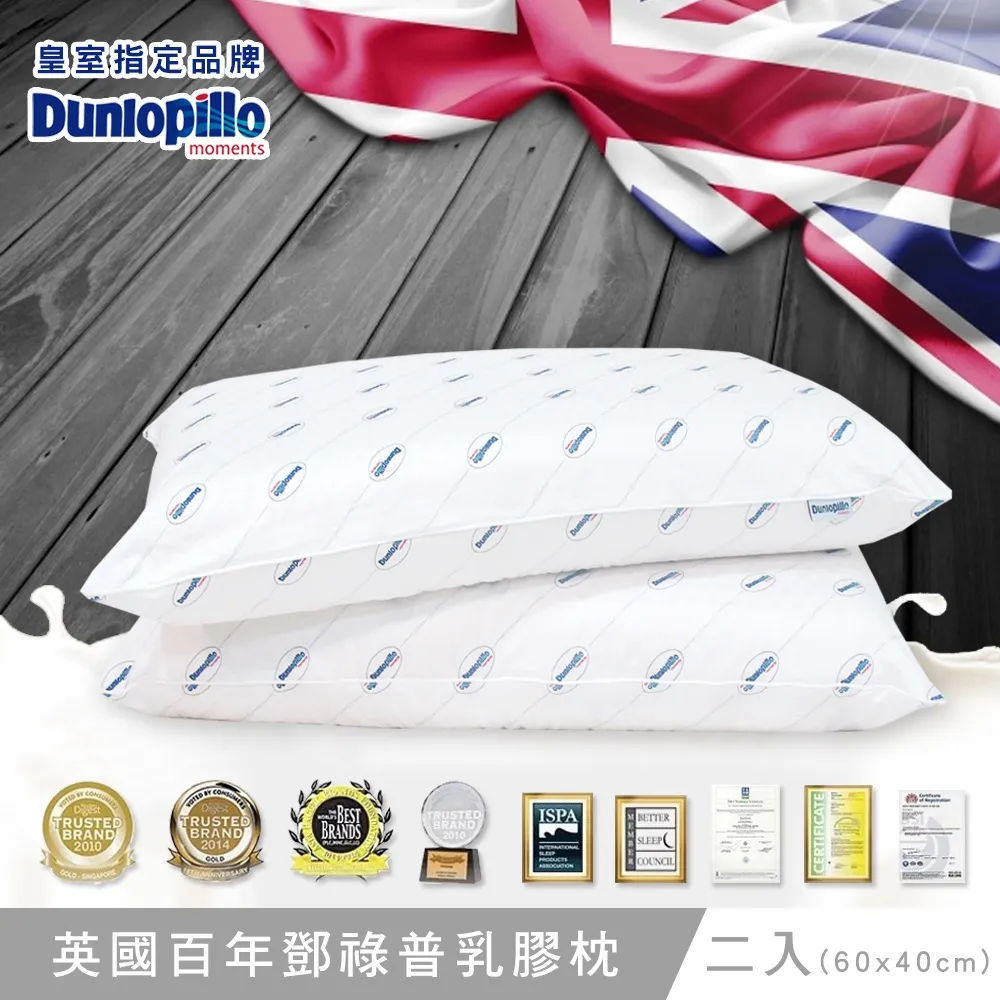 英國百年品牌Dunlopillo 鄧祿普加大型乳膠枕-二入(70x40cm) 歷史價格詳細信息