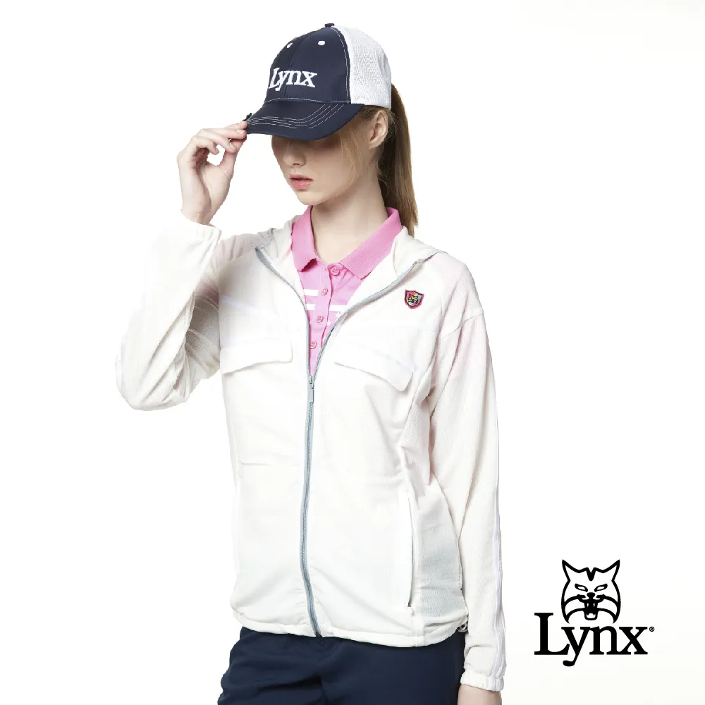 【Lynx Golf】女款彈性舒適涼爽透氣後背通風拉鍊口袋無袖背心(二色) 歷史價格詳細信息