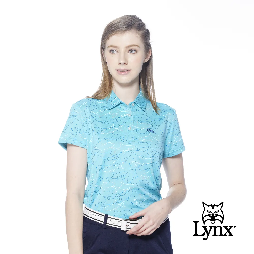 【Lynx Golf】女款吸溼排汗機能織帶剪接設計後背山貓沖孔配布造型無袖背心(二色) 歷史價格詳細信息