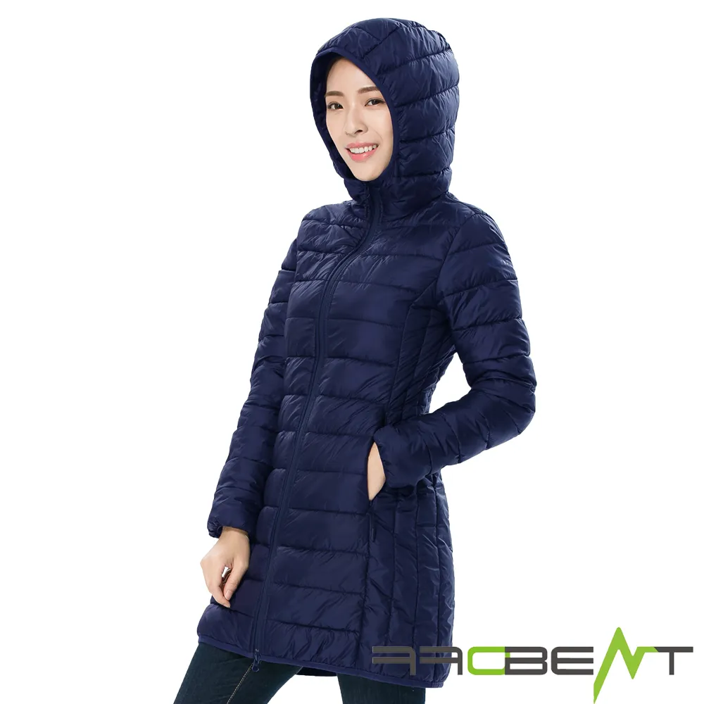 OFFBEAT 女款Eros Helixoft充棉保暖長版外套 - 麥克斯藍 歷史價格詳細信息