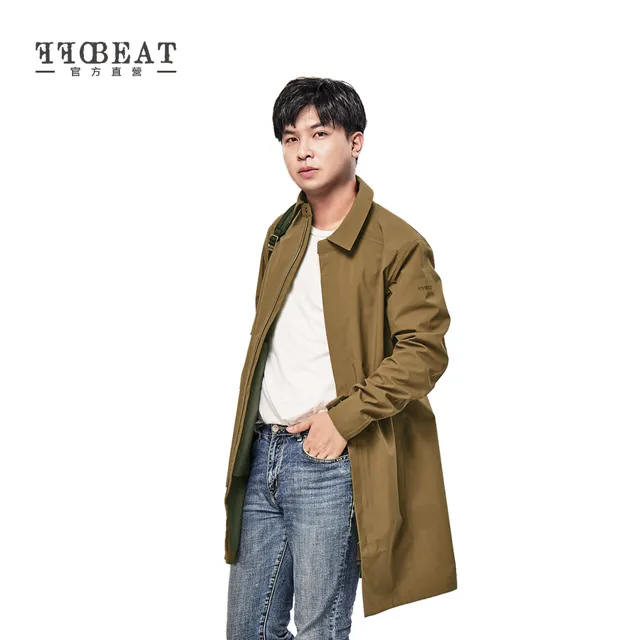 OFFBEAT 男款 防水透濕極簡風衣外套 長板風雨衣/輕量機能-礦青綠 歷史價格詳細信息