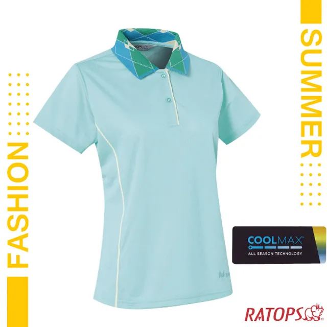 【瑞多仕-RATOPS】女款 竹纖維紗V領短袖排汗休閒衫 / DB7557 淺粉紅 歷史價格詳細信息
