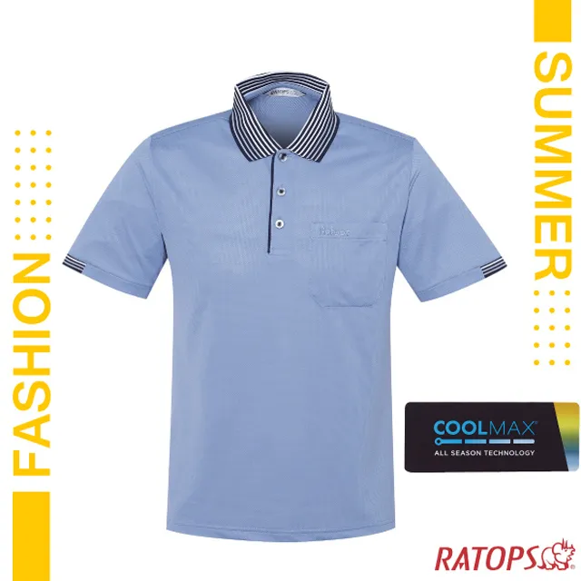 【瑞多仕-RATOPS】男款 COOLMAX 輕量透氣短袖POLO衫(門襟出芽)/DB1731 韭菜粉綠/黑芽 歷史價格詳細信息