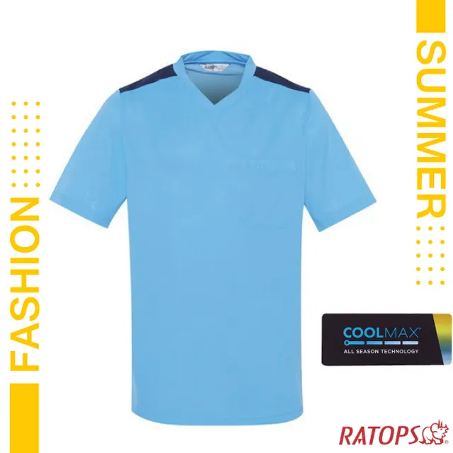 瑞多仕 Ratops COOLMAX 男 V領浪花紗運動排汗衣 舒適乾爽 吸濕排汗 運動上衣 大尺碼 DB8920 歷史價格詳細信息