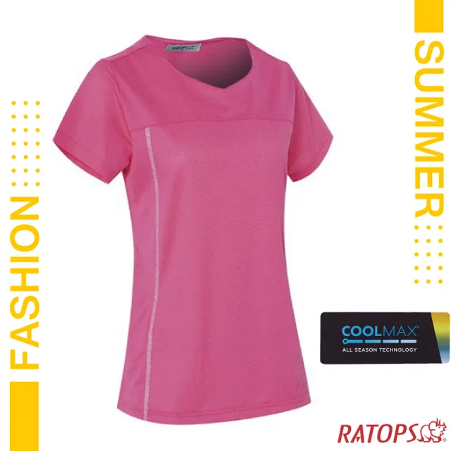 瑞多仕 Ratops COOLMAX 女 V領浪花紗運動排汗衣 舒適乾爽 吸濕排汗 運動上衣 大尺碼 DB8931 歷史價格詳細信息