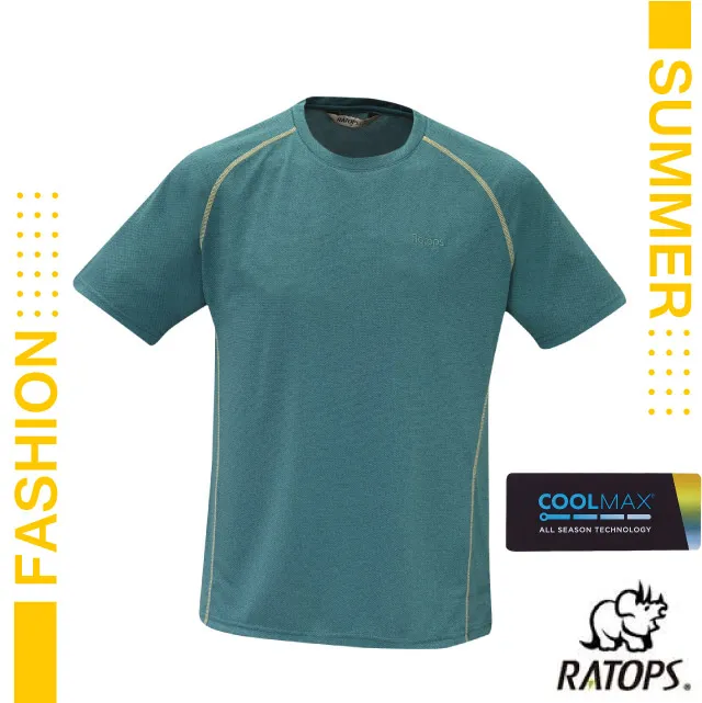 瑞多仕-RATOPS 男款 Coolmax 薄長袖拉鍊翻領排汗休閒衫_DB8441 礦石灰色 歷史價格詳細信息