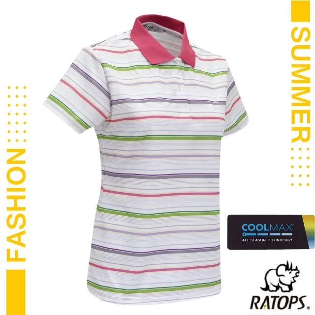 【瑞多仕-RATOPS】女款 竹纖維紗V領短袖排汗休閒衫 / DB7557 淺粉紅 歷史價格詳細信息