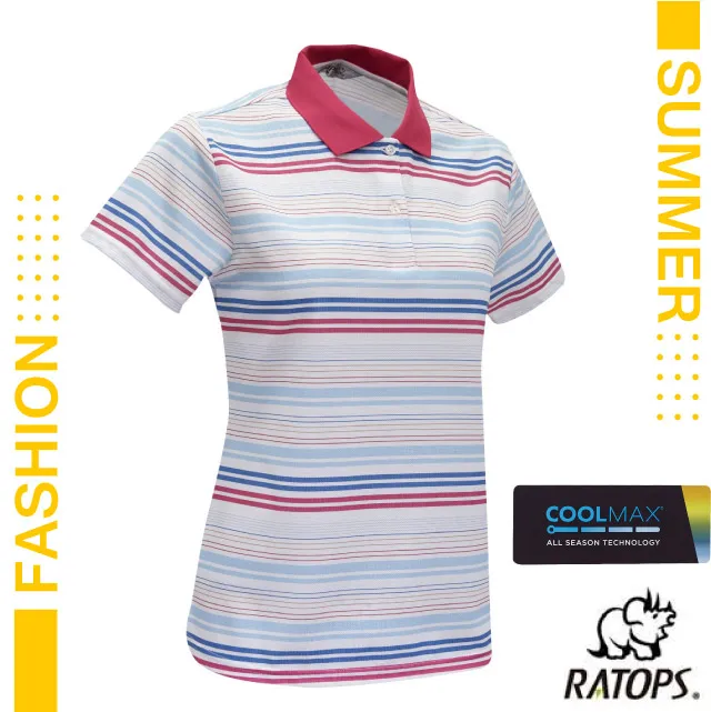 【瑞多仕-RATOPS】女款 竹纖維紗V領短袖排汗休閒衫 / DB7557 淺粉紅 歷史價格詳細信息