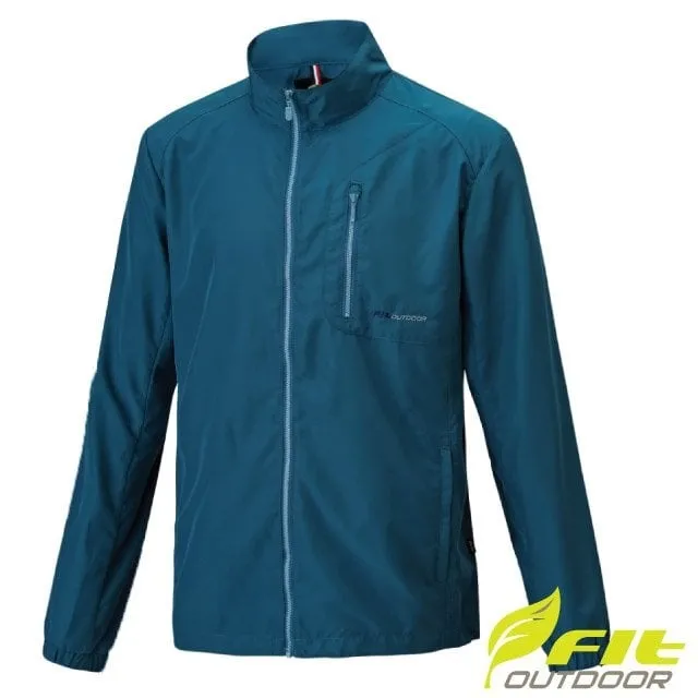 【FIT】男 防潑防曬透氣長袖外套.防風輕薄風衣.運動休閒夾克/輕薄涼爽透氣/PS1301-E0 藍綠色 歷史價格詳細信息