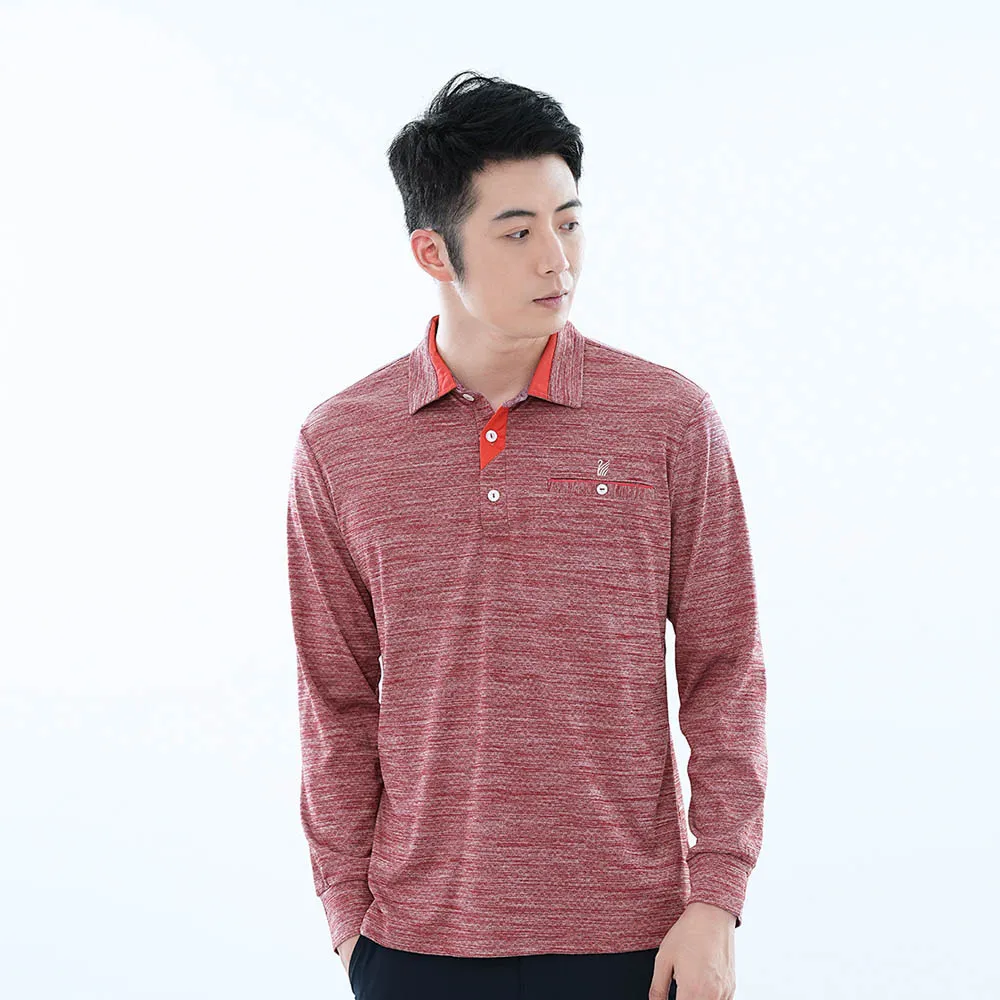 遊遍天下 男款抗UV防曬速乾吸濕排汗機能長袖POLO衫GL1037 灰藍 歷史價格詳細信息