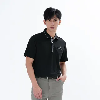 遊遍天下 男款格紋抗UV吸濕排汗機能POLO衫GS1012黑色 歷史價格詳細信息