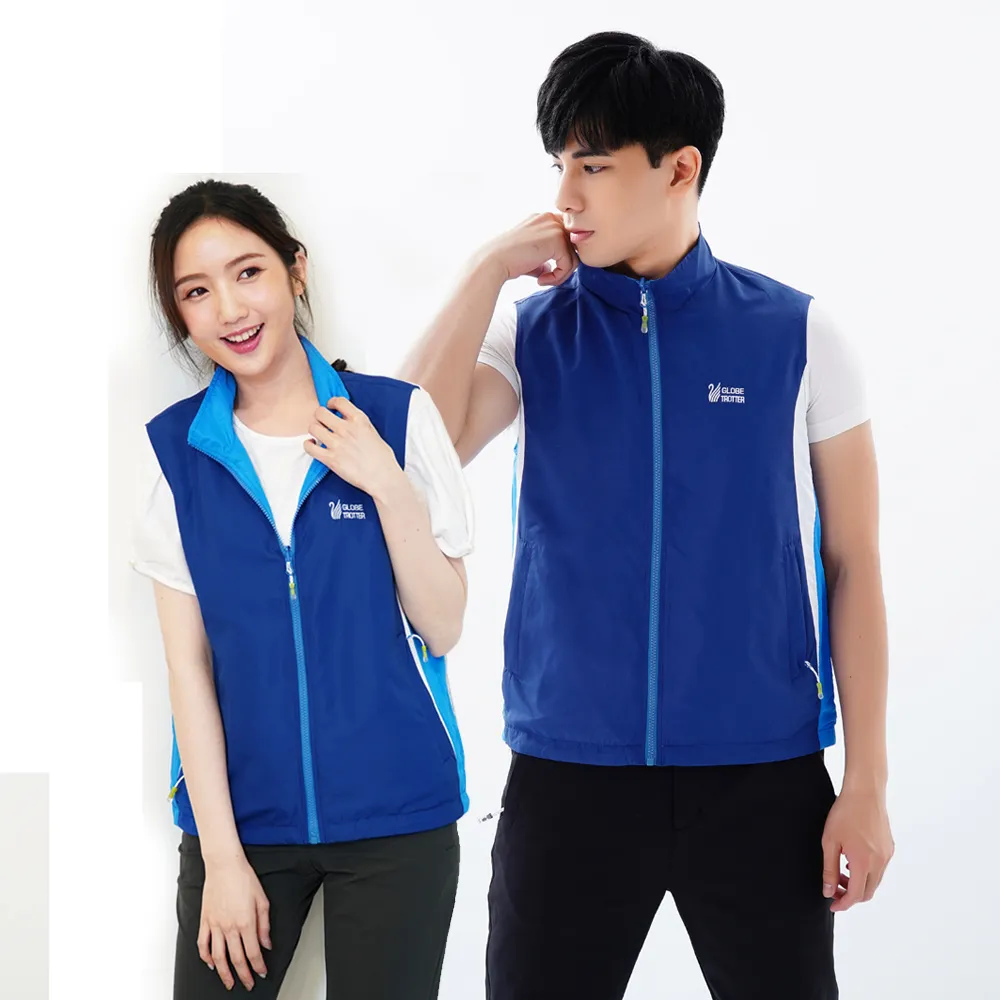 遊遍天下 中性款抗UV防風防潑水雙面穿背心GV10012寶藍 歷史價格詳細信息