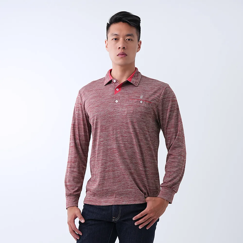 遊遍天下 男款抗UV防曬速乾吸濕排汗機能長袖POLO衫GL1037 灰藍 歷史價格詳細信息