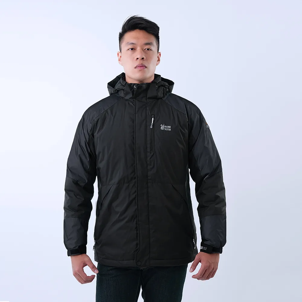 遊遍天下 男款極暖GlobeTex防水防風保暖顯瘦中長版羽絨外套 GJ23031 /黑色 歷史價格詳細信息
