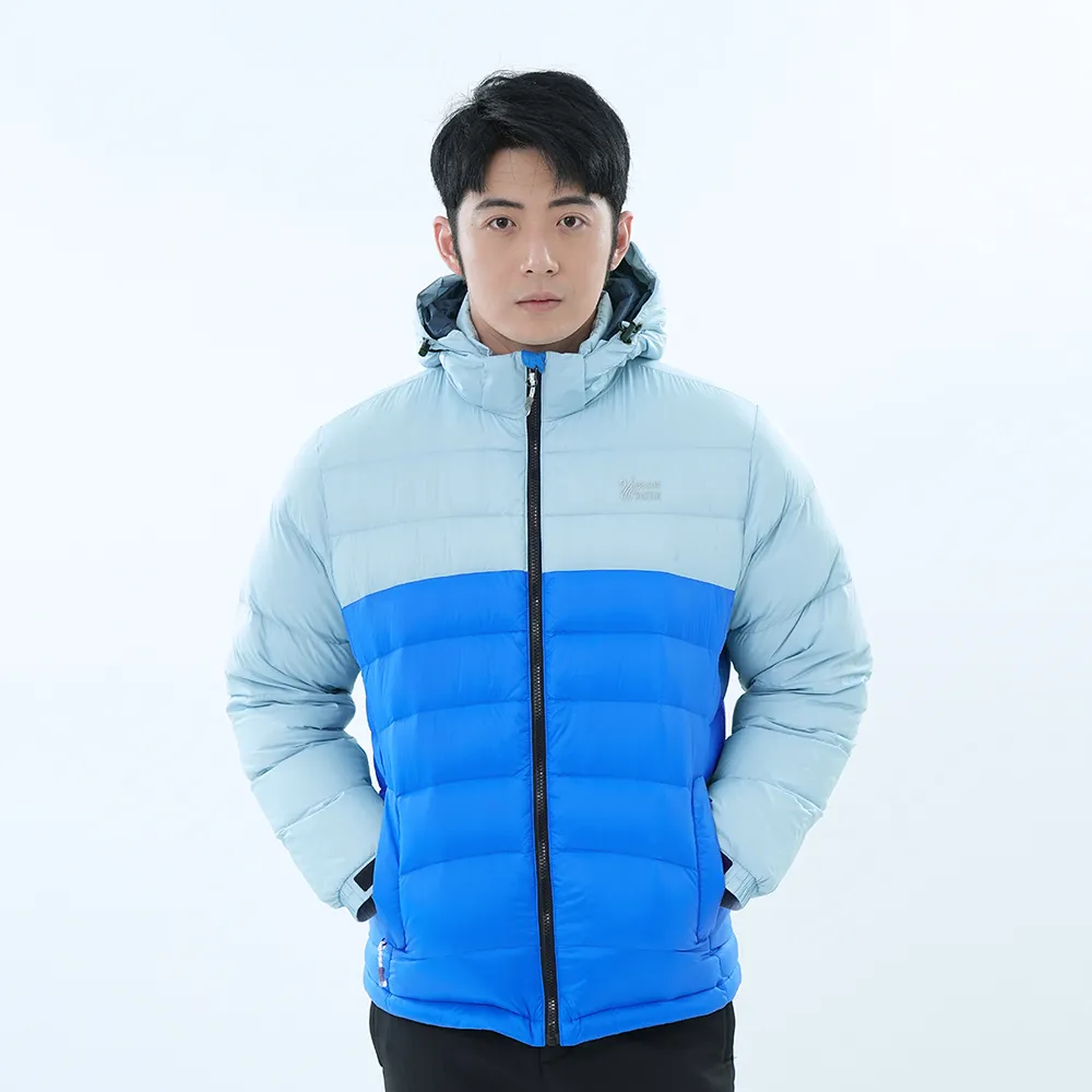 遊遍天下 男款防潑水防風保暖可拆帽90%羽絨外套GJ22011深藍 歷史價格詳細信息