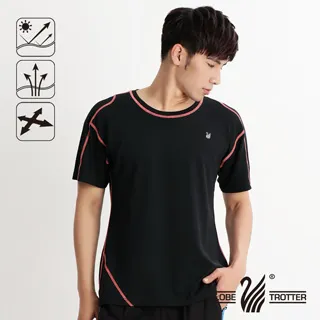 遊遍天下 MIT男款抗UV吸濕排汗彈力圓領衫S151黑色 歷史價格詳細信息