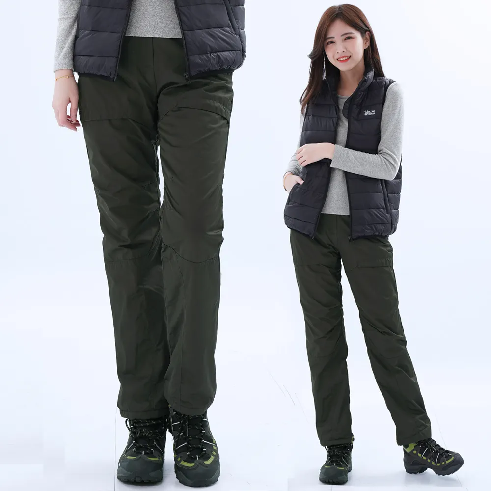 遊遍天下 女款顯瘦直筒防風防潑水禦寒刷毛長褲/ 防風雪褲 P105墨綠 歷史價格詳細信息