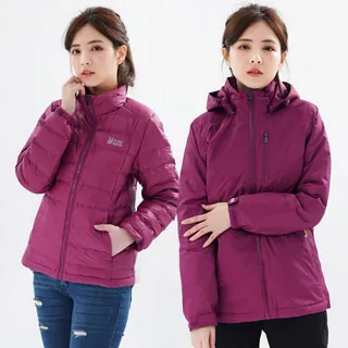 遊遍天下 二件式防風透濕長版外套+無縫JIS90拒水羽絨外套(深紫) 歷史價格詳細信息