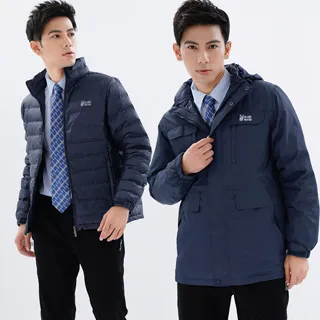 遊遍天下 男款二件式禦寒極暖GlobeTex防水防風保暖羽絨外套 A089深藍灰 歷史價格詳細信息