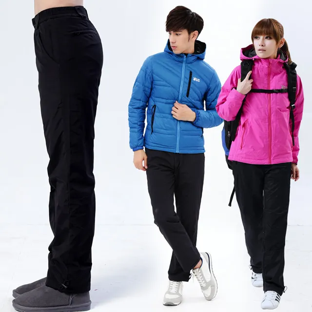 遊遍天下 中性款顯瘦防潑水防風刷毛褲雪褲GP20009黑色 歷史價格詳細信息