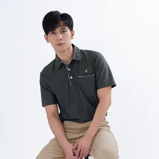 遊遍天下 男款格紋抗UV吸濕排汗機能POLO衫GS1012黑色 歷史價格詳細信息