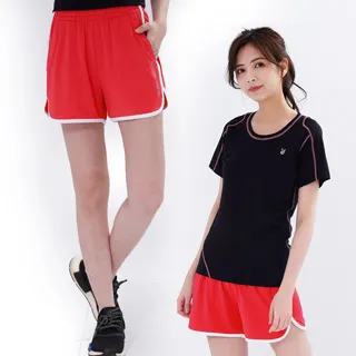 遊遍天下 女款彈性吸排防曬慢跑運動機能短褲GP1012藍色 歷史價格詳細信息