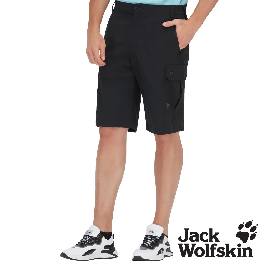 【Jack wolfskin 飛狼】男 多口袋快乾休閒短褲『墨綠』 歷史價格詳細信息
