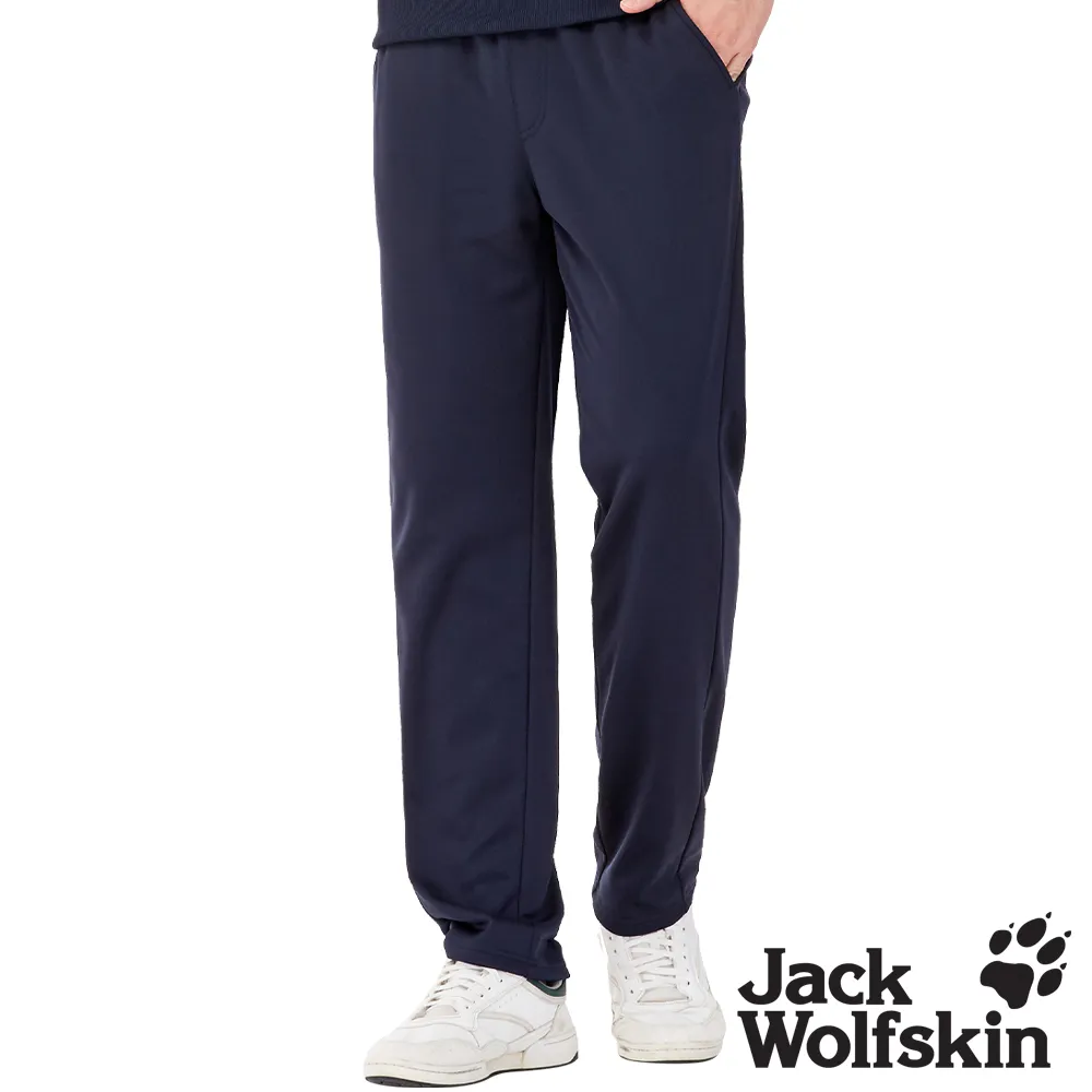 【Jack wolfskin 飛狼】男 石墨烯厚刷毛保暖 彈性休閒運動褲 直筒褲『丈青』 歷史價格詳細信息