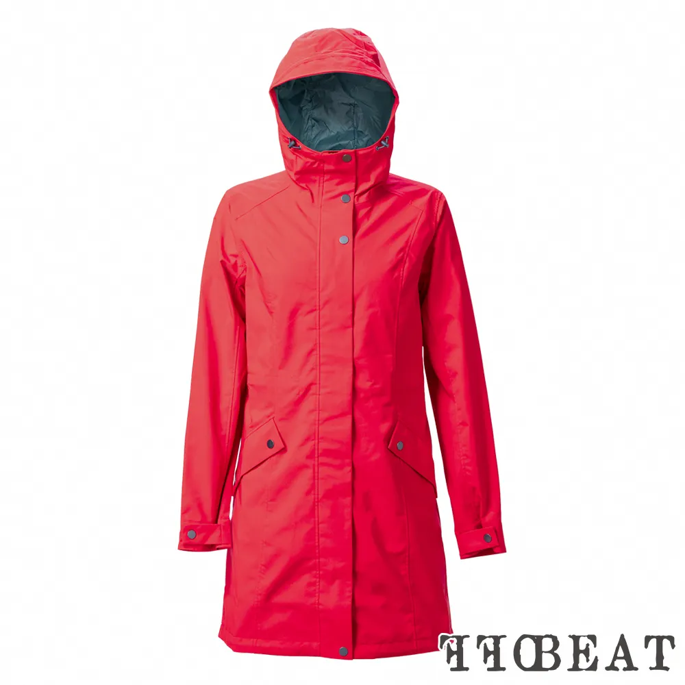 OFFBEAT 女款 連帽俐落長版防水外套 長板風雨衣/時尚機能-靛藍 歷史價格詳細信息