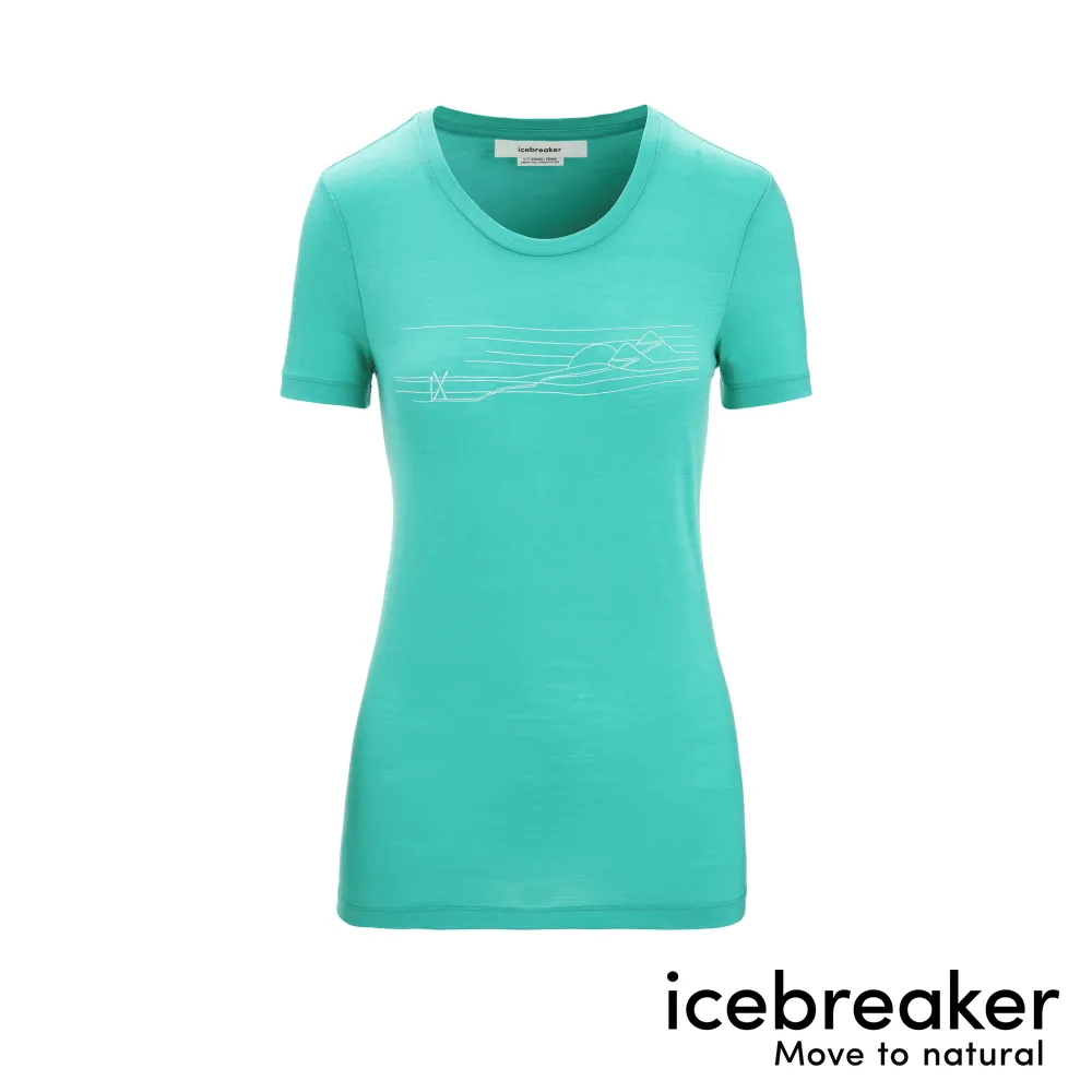 【icebreaker】女 Tech Lite II 圓領短袖上衣 (月銜半規)-AD150 歷史價格詳細信息