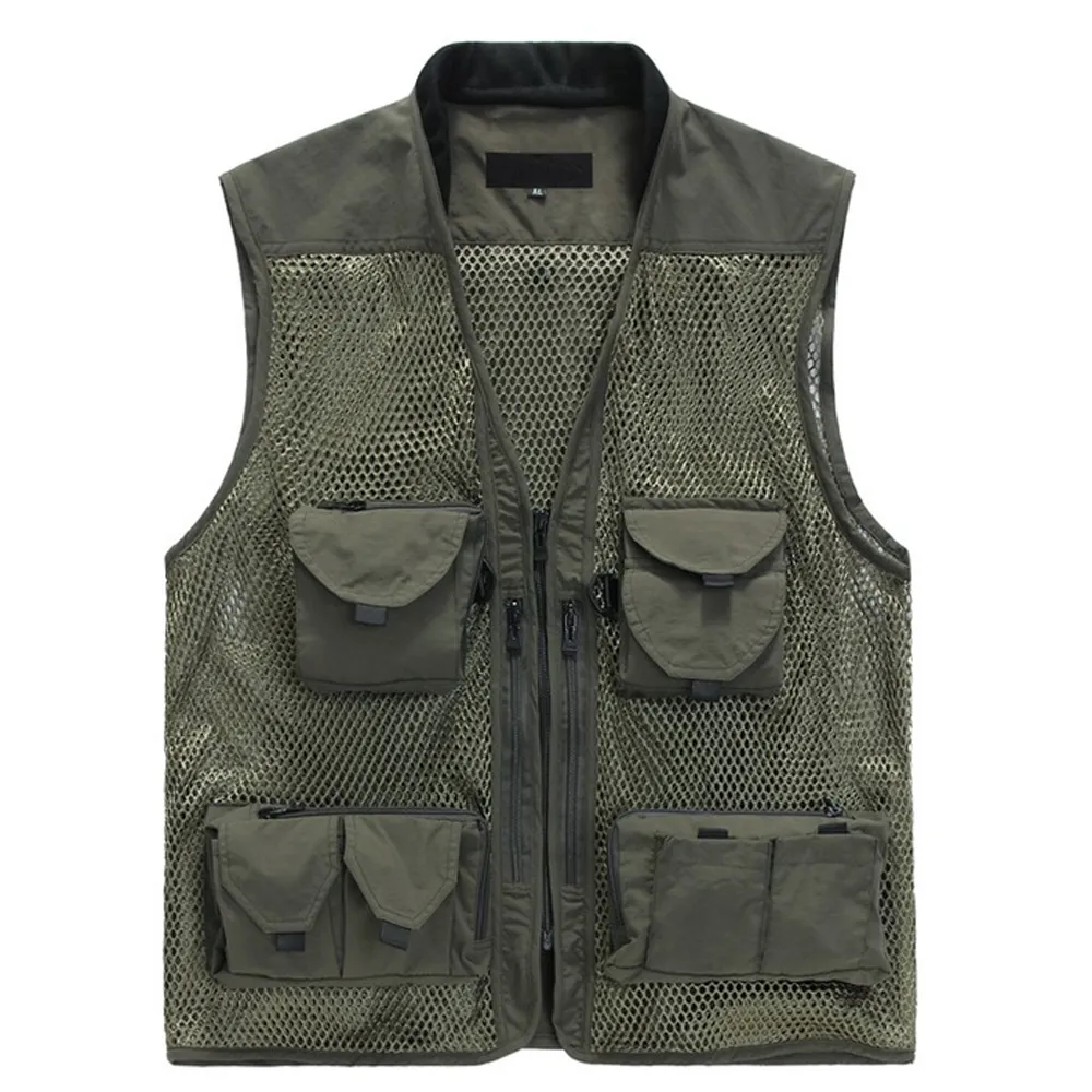 PUSH!機能面料衣可拆卸防風帽背心透氣釣魚攝影背心馬甲F12-1 歷史價格詳細信息