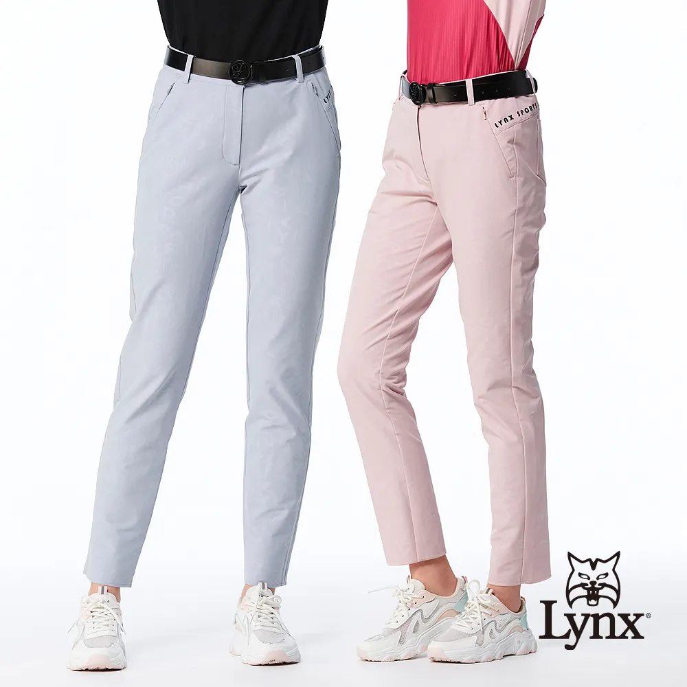 【Lynx Golf】女款磨毛日本進口布料彈性舒適褲耳造型隱形拉鍊口袋設計窄管九分褲(二色) 歷史價格詳細信息