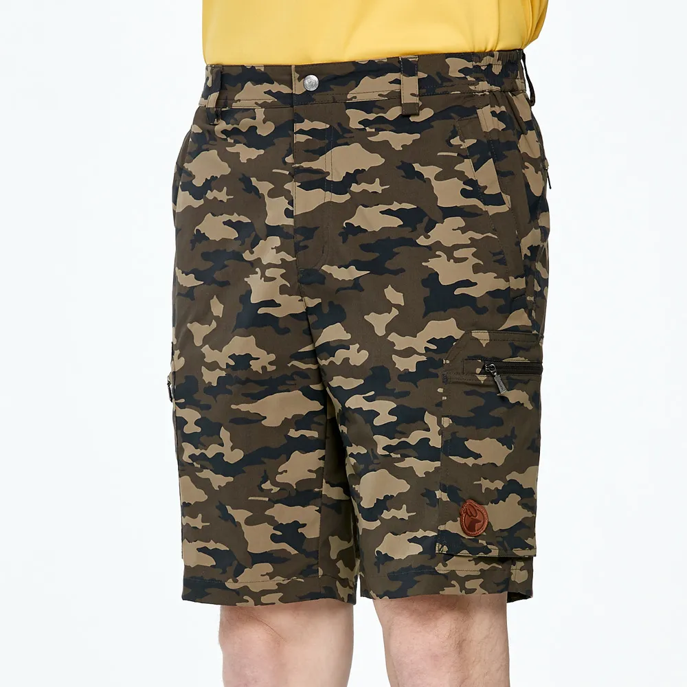 【WILDLAND荒野】男迷彩抗UV多口袋工裝短褲松果褐 歷史價格詳細信息