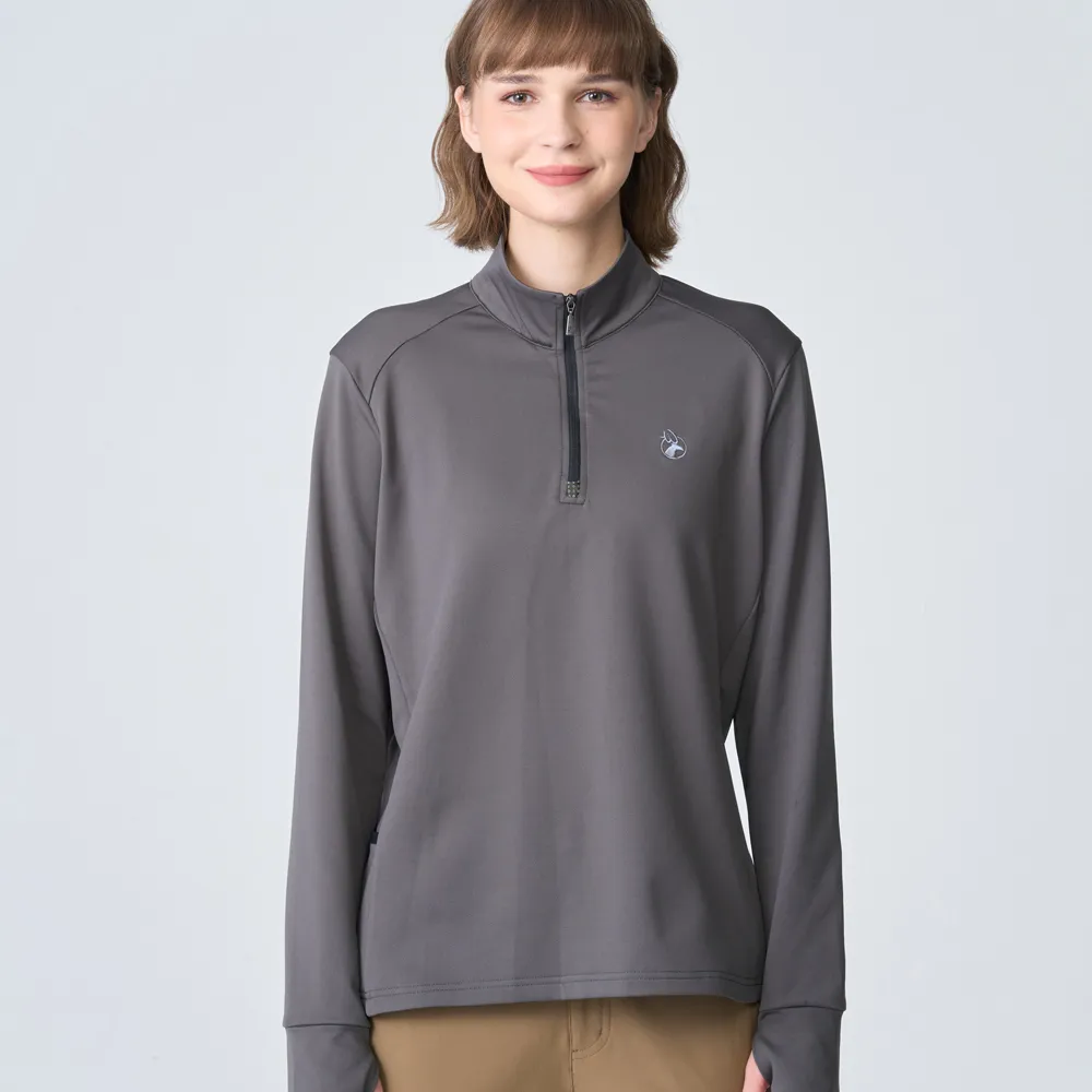 【WILDLAND荒野】男彈性斜紋拉鍊保暖機能衣普魯士藍色 歷史價格詳細信息