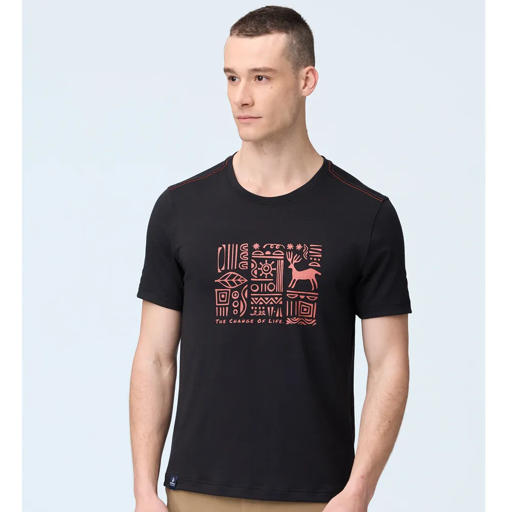 【荒野 WildLand】男 瀰漫部落戶外機能T恤.機能短袖圓領衫.吸濕快乾.基本版型/0B21610-175 秀姑藍山 歷史價格詳細信息