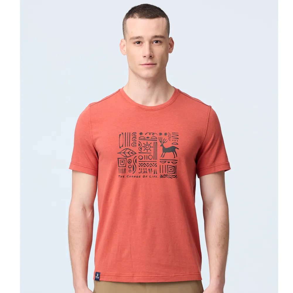 【荒野 WildLand】男 瀰漫部落戶外機能T恤.機能短袖圓領衫.吸濕快乾.基本版型/0B21610-175 秀姑藍山 歷史價格詳細信息